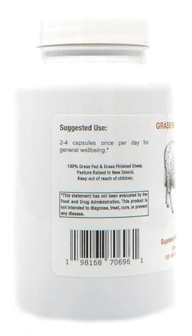 Supreme Nutrition Products - Supreme Nutrition: Fígado de Ovelha 100% Natural, 120 Cápsulas de Fígado Ovino Puro