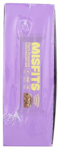 Barras de Proteína Vegana, Chocolate Caramelo – Receita Original | Sem Glúten, Baseada em Plantas, Baixo Teor de Açúcar | Misfits - Misfits