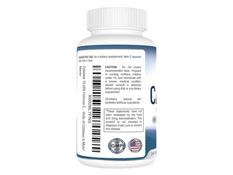 Melhor Suplemento Catalase Best Earth Naturals 10.000 com Saw Palmetto, Biotina, Fo-Ti, PABA – Suplementos para Cabelos Fortes – 180 Cápsulas – Pack com 3 (Fornecimento de 90 Dias)