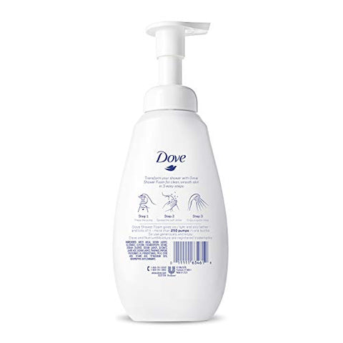 Espuma Instantânea para o Corpo, Hidratante Profundo que Limpa Efetivamente e Nutre a Pele, 400ml (Pack com 2) - Dove