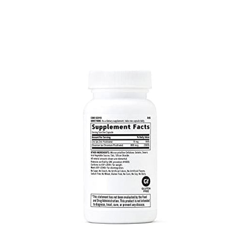 Ultra Chromium Picolinate 800mcg – 60 Cápsulas | Suplemento de Cromo para Saúde | GNC - GNC