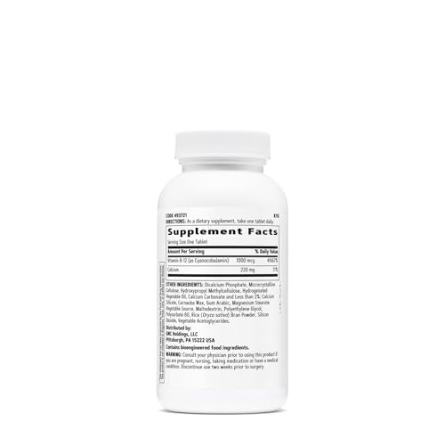 Select Vitamina B-12 1000mcg | 180 Comprimidos – Marca GNC - GNC