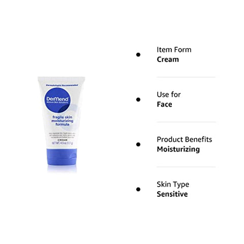 DerMend Mature Skin Solutions - Creme Hidratante Dermend para Pele Sensível: Fórmula Especial para Restauração – 50g