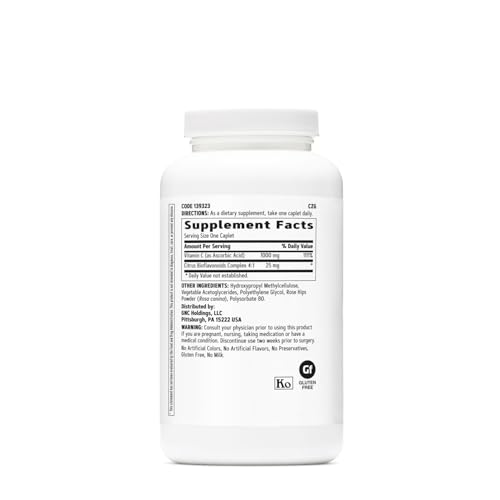 Vitamina C 1000 com Bioflavonoides e Rosa Mosqueta Liberação Prolongada 180 Comprimidos - GNC