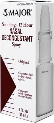 Spray Nasal Descongestionante MAJOR 12h Oximetazolina HCL 0.05% 30ml (6)