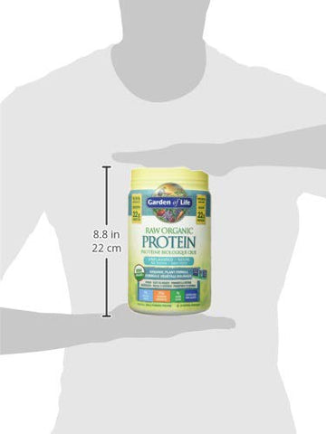 Raw Fit Shake Orgânico Sem Sabor, 568g – Proteína em Pó - Garden of Life