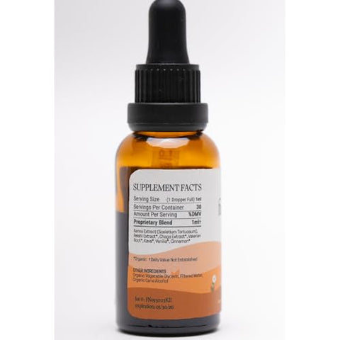 fungtion - Kanna Elixir – Mistura de Kanna Sul-Africana, Chaga Orgânica, Reishi e Valeriana (30ml)