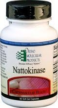 Ortho Molecular Products - Ortho Molecular Nattokinase – Potente Enzima Natural para Saúde Cardiovascular – 60 cápsulas de 1000 FU