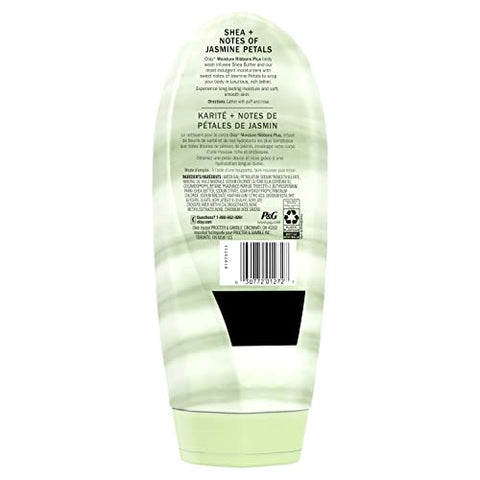 Body Wash Hidratante com Fitas de Shea e Notas de Pétalas de Jasmim, 532 ml, Pack com 4 unidades - Olay