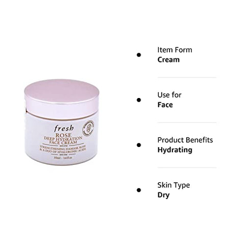 Creme Facial Hidratante Profundo Fresh Rose Fortalecedor 45g