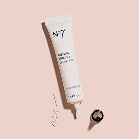 Preenchedor Instantâneo de Rugas – Suaviza Linhas Finas e Rugas – Tratamento Anti-Rugas – Pele com Aparência Mais Jovem – Sérum Anti-Envelhecimento (30ml) - No7
