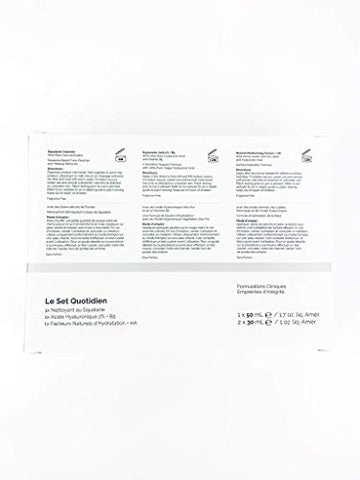 THE ORDINARY - The Ordinary – Kit Diário (3 Pçs: Limpeza de Esqualano – Ácido Hialurônico 2%% B5 – Fatores Naturais de Hidratação HA)