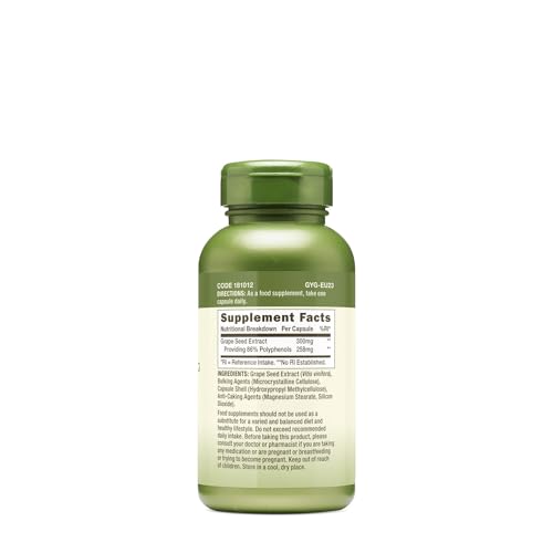 Herbal Plus Extrato de Semente de Uva 300mg | Suporte Antioxidante | Vegetariano | 100 Unidades - GNC