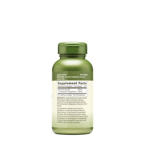 Herbal Plus Extrato de Semente de Uva 300mg | Suporte Antioxidante | Vegetariano | 100 Unidades - GNC