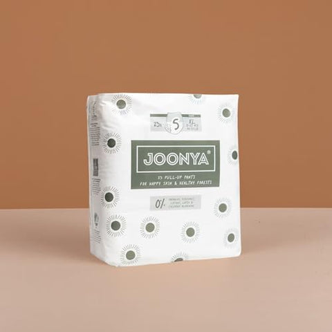 JOONYA - Fraldas Joonya Pull-Up Pants Tamanho 6 XXL (15 kg) – 1 Pacote com 21 Unidades – Não Tóxicas, Ecológicas, Ultrafinas, Uso Noturno – Fabricadas na Dinamarca