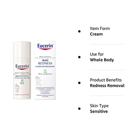 Creme Dia Anti-Vermelhidão com FPS25 50ml – Cobertura e Proteção - Eucerin