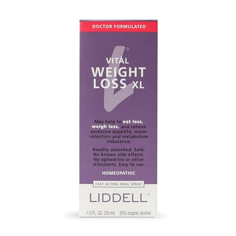VITL Weight Loss XL Liddell Homeopático 30ml Líquido – Perda de Peso Rápida e Natural