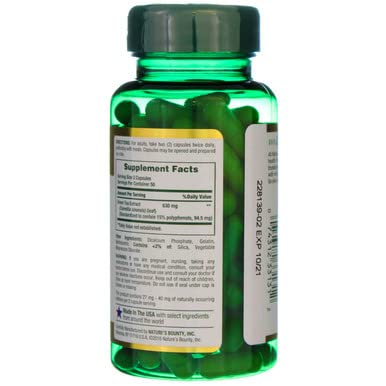Nature's Bounty - Nature’s Bounty Extrato de Chá Verde 315 mg Cápsulas 100 un (Pacote com 4) – Green Tea Extract