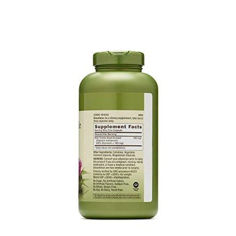 Herbal Plus Cardo Mariano 200mg | Suporte à Função Saudável do Fígado | Vegetariano | 300 Comprimidos - GNC