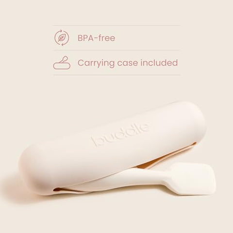 Buddle - BUDDLE Paddle Pal – Aplicador de Creme para Assaduras de Fraldas – Feito com Silicone Livre de BPA – Espátula para Creme de Assaduras para uma Aplicação Suave