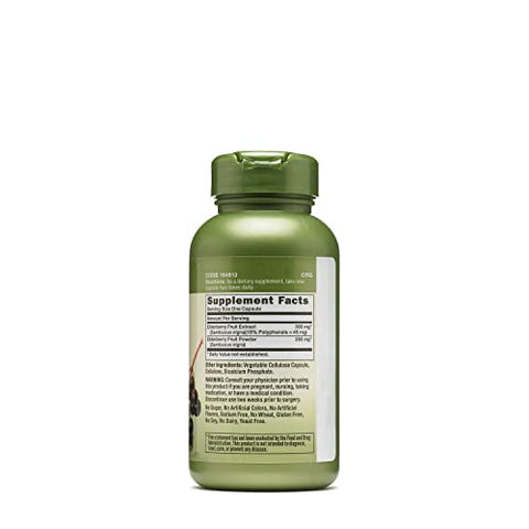 Herbal Plus Elderberry Fruit 550mg – Cápsulas, 100 un - GNC