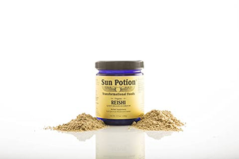 Reishi Mushroom Powder Orgânico – 100g | Pó de Cogumelo Reishi | Potencialize sua Saúde - Sun Potion