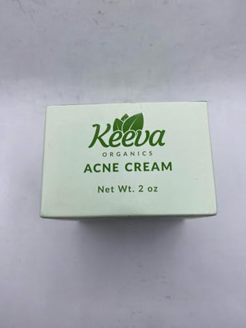 Keeva Organics - Creme Tratamento Acne com Fórmula Secreta de Óleo de TEA TREE – Combate Espinhas, Acne Cística e Cicatrizes – Resultados em Dias sem Ressecar a Pele – por Keeva