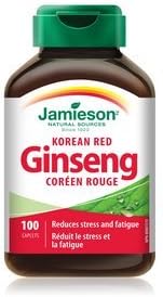 Ginseng Vermelho Coreano 275 mg, 100 cápsulas – Potencialize sua saúde com o melhor ginseng vermelho coreano - Jamieson
