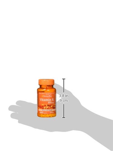 Puritan's Pride - Puritan’s Pride Vitamina K 100 mcg – Suporte para Saúde Óssea e Articular, 100 Comprimidos