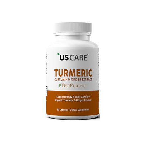 USCare Nutrition - Cúrcuma Curcumina com Gengibre – Potente Antioxidante Natural – 100g