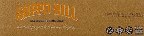 Soapworks – Sabonete Glicerina Natural, 3,5 Ounce (99g), 12 Unidades - Sappo Hill