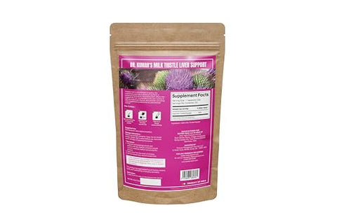 Better Vedic - Milk Thistle Max – Suporte ao Fígado – Pó Puro de Cardo Mariano – Silymarin, Suplemento Herbal Ayurvédico Tradicional – Vegano, Secado ao Sol, Sem Conservantes – 100g – 50 Porções