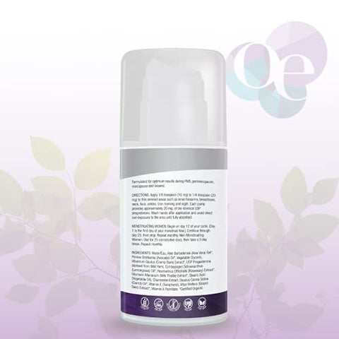 Creme Orgânico de Yam Selvagem da Organic Excellence para Equilíbrio Hormonal, Creme Natural de Progesterona Bio-identical de Yam Selvagem para Mulheres, para TPM, Perimenopausa, Menopausa, 100g