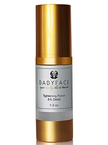 Soro Instantâneo Babyface – Extra Forte 8% DMAE para Máximo Firmamento, Refinamento de Poros, Firmeza Facial, Anti-Envelhecimento. Levanta, Suaviza, Renova Pele Opaca (1.3 ml)