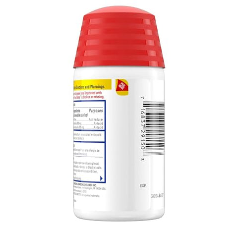 Complete Sabor de Frutas Vermelhas – 100 Comprimidos Mastigáveis (50ct x2 frascos) - Pepcid