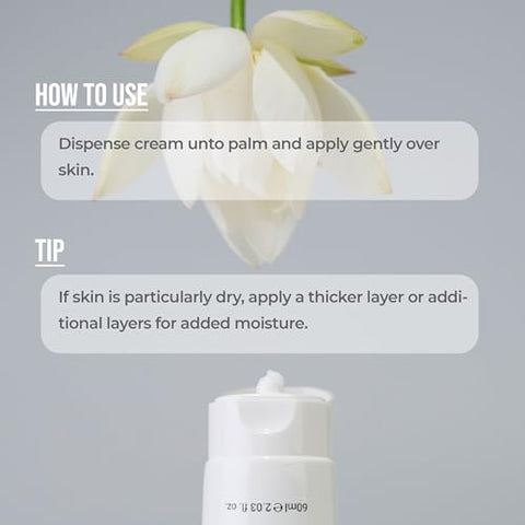 Calming Lotus Water Cream – Creme Facial Hidratante Leve para Pele Oleosa e Mista | 75% Extrato de Água de Lótus para Purificação e Anti-Envelhecimento | Vegano Coreano | 50g - ROVECTIN