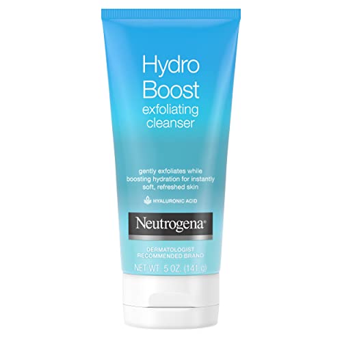 Hydro Boost Sabonete Facial Diário Esfoliante Suave com Ácido Hialurônico, Aumenta a Hidratação da Pele Comprovadamente, Não Comedogênico, Livre de Óleo e Sabão - Neutrogena