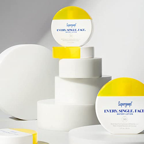 Lotion Facial Hidratante – 50g – FPS 50 PA – Proteção Solar Ampla – Água - Supergoop!