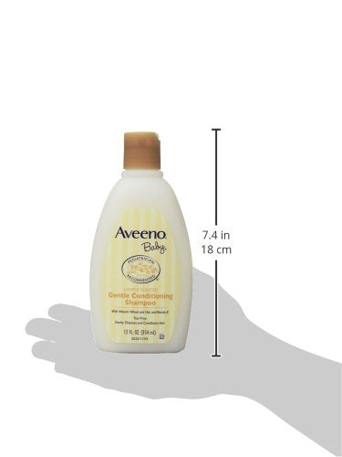 Aveeno Baby - Aveeno Shampoo Suave para Bebês, Condicionador, 12 Ounce (Pack de 2) – Cabelos Macios e Saudáveis