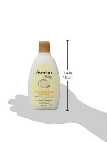 Aveeno Baby - Aveeno Shampoo Suave para Bebês, Condicionador, 12 Ounce (Pack de 2) – Cabelos Macios e Saudáveis