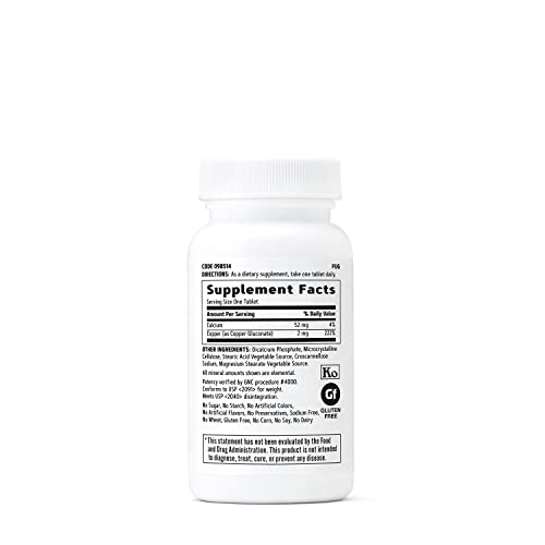 Cobre 2 mg 100 Comprimidos Vegetarianos – Saúde e Bem-Estar - GNC