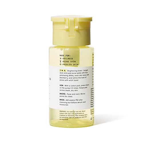 Weekend Glow – Tratamento Esfoliante Líquido Diário com AHA, Vitamina C e Ácido Azelaico – Uniformiza o Tom da Pele e Reduz Manchas Pós-Acne – Vegano (4g) - Versed