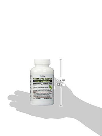 Melhor Suplemento de Vitamina de Espinheiro Branco Não Transgênico, Não Sintético – Dosagem de 300 mg, 120 Cápsulas Vegetais – Poderoso Antioxidante – Digestão Saudável – Circulação - Superior Labs