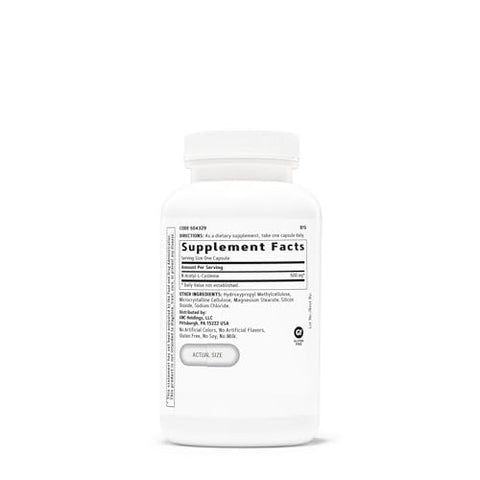 N-Acetyl-L-Cysteine NAC 600mg – 120 Cápsulas Vegetarianas (120 Porções) - GNC