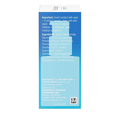 Hydro Boost Serum Facial com Ácido Hialurônico e Niacinamida – 30ml - Neutrogena