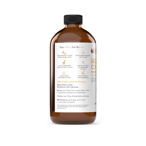 Complete Natural Products - Gallbladder Complete 240ml – Limpeza Natural de Cálculos Biliares Líquidos Orgânicos, Suporte