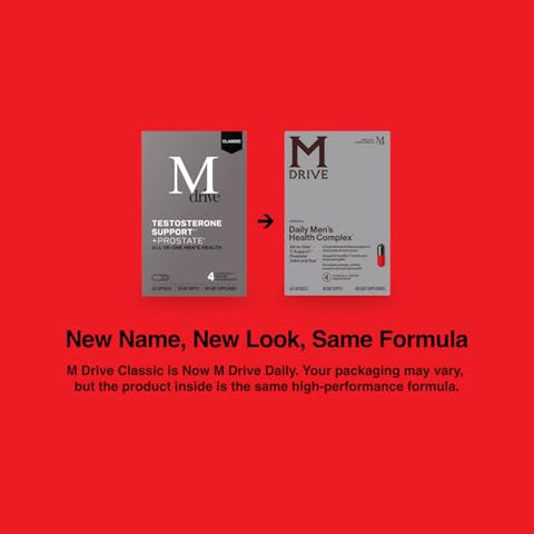 Classic Testosterone Booster para Homens, Suporte à Próstata Saudável, Olhos, Articulações, Energia, Alívio do Estresse, KSM-66 Ashwagandha, Beta-Sitosterols, 60ct - Mdrive