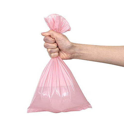 Amazing Odor Sealing Bags para Descarte de Fraldas de Bebê – Duráveis e sem Perfume [Tamanho: XS, Cor: Rosa] (200 unidades, Pacote de 1) (200 Sacos) - BOS