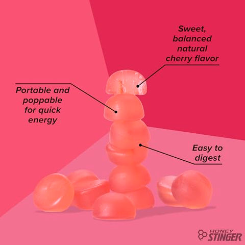 Energia de Cereja Orgânica | Mastigável | Sem Glúten | 30g - Honey Stinger