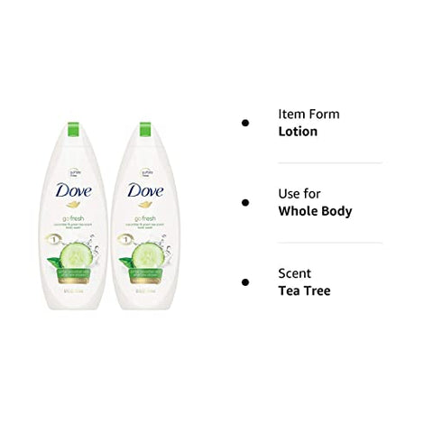 Sabonete Líquido Corporal 325ml Go Fresh Pepino - Dove